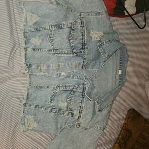 Shien Cropped Jean Jacket